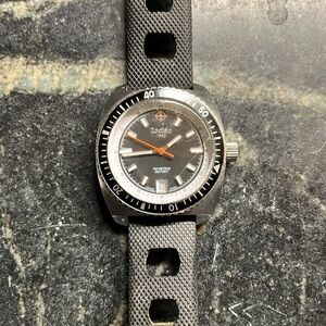 Zodiac SeaDragon Women’s Swiss Watch; Black Watch Face and Black Band